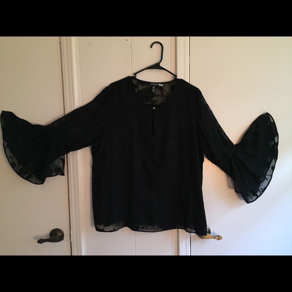 Black Sheer Blouse